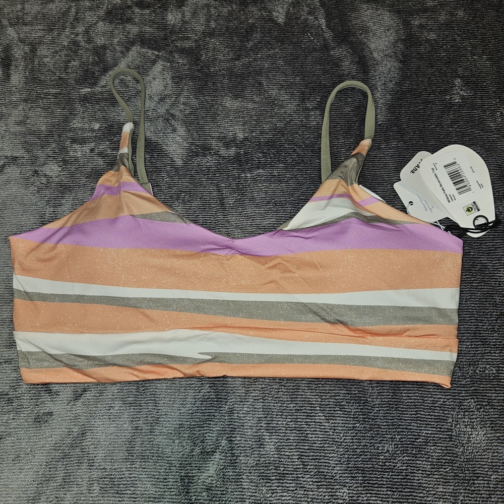 NWT PRANA Willow Falls Swim Top Reversible Women's Waves SIZE MEDIUM - Picture 3 of 4